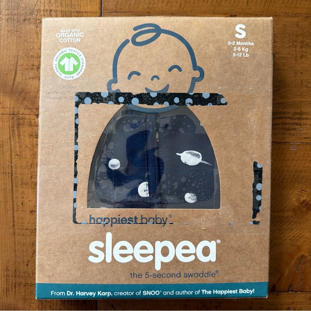 Happiest Baby Sleepea Swaddle Midnight Planets Size Small